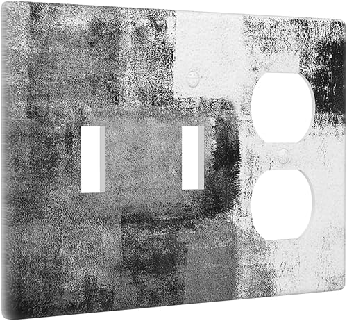 Miniatura 47 de Placa Decorativa de Pared Beige Boho de Mediados de Siglo Sol Abstracto 1-Gang Retro Años 70 Arte Geométrico Moderno con Arco Eléctrico Interruptor