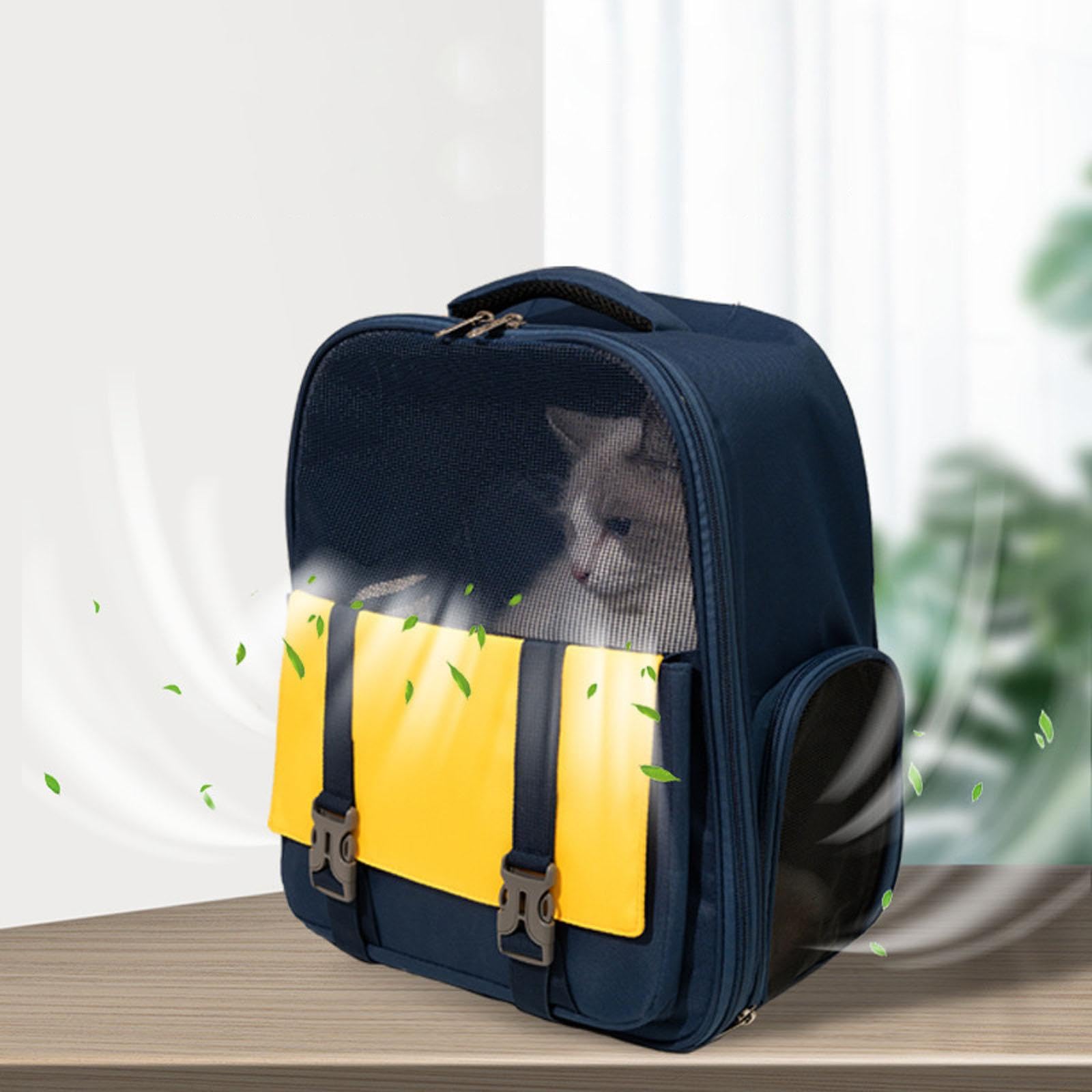 Zaino per Animali Domestici Borsa per trasportini per Cani Zaino per Gatti in Rete Trasportino per Gatti in Rete