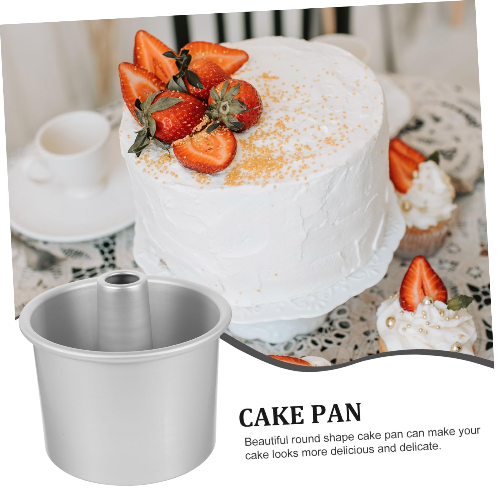 Tortiera Rotonda In Alluminio - Stampo Per Torte Professionale, Antiaderente, Per Chiffon, Brownie E Muffin - Foto 9