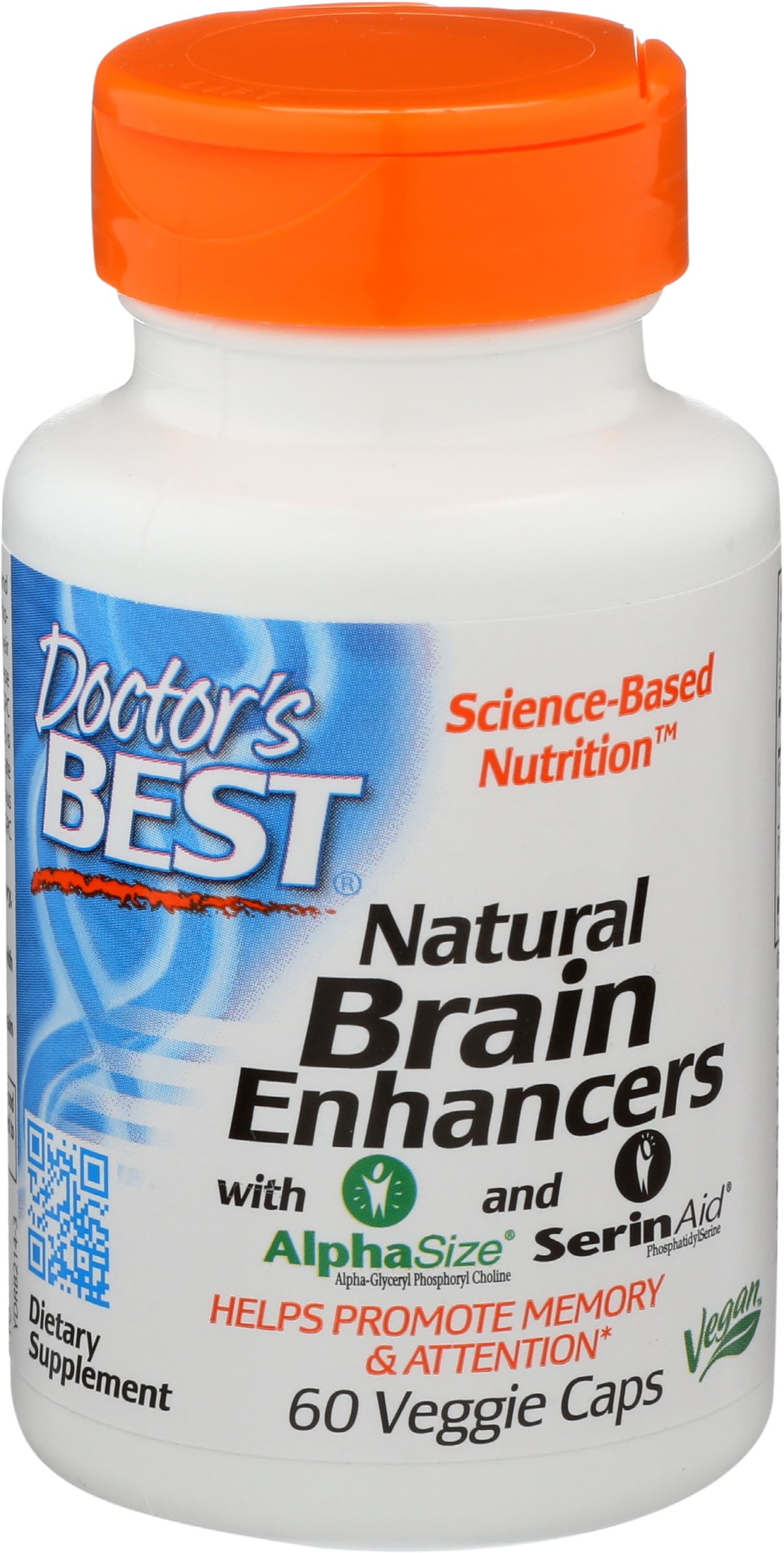 Doctor's Best, Exhausteurs naturels du cerveau , Avec du GPC & PS, 60 Veggie Caps