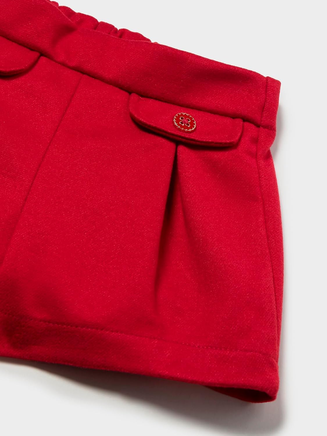 Mayoral Twill Shorts for Baby-Girls Red