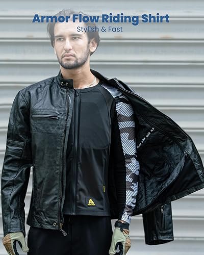 Miniatura 5 de ILM Chaqueta de motocicleta Armor Flow para hombres y mujeres de malla camisa de montar cuerpo pecho CE acolchado modelo AF01