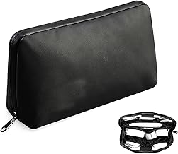 ガジェットポーチ 大容量 薄型 防水 トラベルポーチ 小物収納 コンパクト ケーブル整理 出張 旅行用 プレゼントに最適 (ブラック)