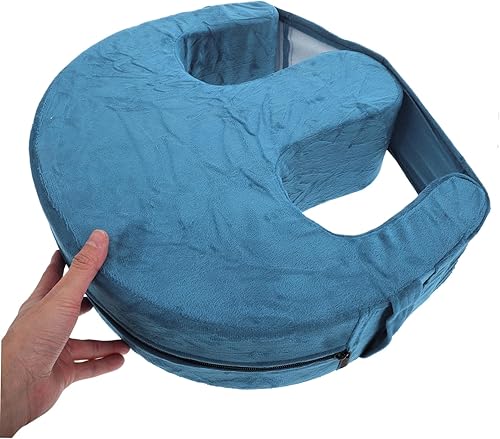 Miniatura 3 de OUNONA Cojín de asistencia para ancianos para pacientes postrados en cama, almohada ergonómica de apoyo giratorio, duradero, lavable a máquina