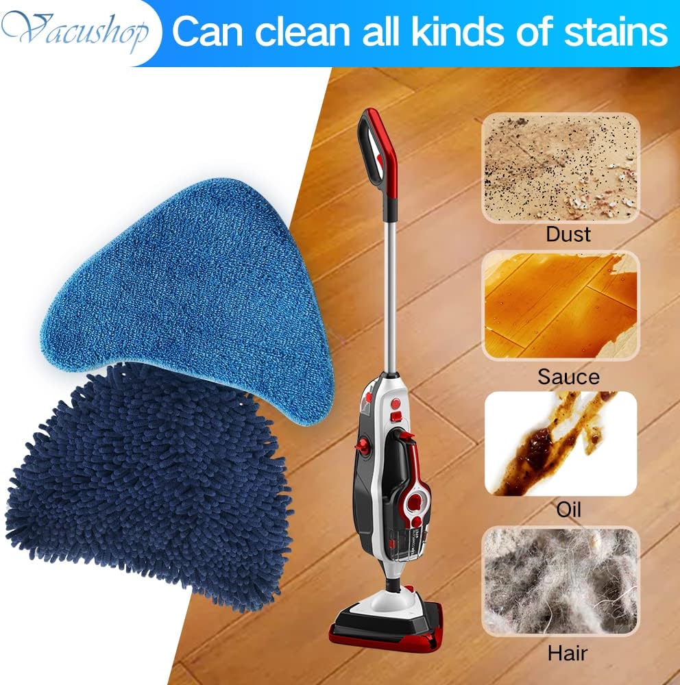 Vacuum Accessories Replacement for Hoover WH21000 Reusable Microfiber Soft x2 Pet Mop x2 Mop