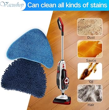 Vacuum Accessories Replacement for Hoover WH21000 Reusable Microfiber Soft x2 Pet Mop x2 Mop