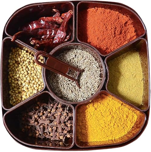Jemiz Plastic Masala Box for Kitchen, Rangoli/Spice/Masala Container (Dabba) - 7