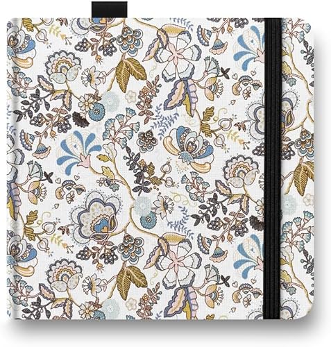 Miniatura 10 de E-WEICHEN 5x5 Cuadernos de acuarela de tela portátiles hechos a mano con tapa dura de tela cosida para viajes Papel para acuarela de 140LB/300gsm 20