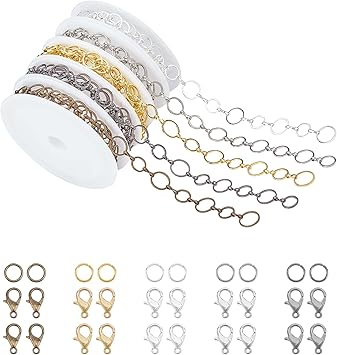 Amazon.com: arricraft 5 Colors Necklaces Making Kits, Include 5 Rolls ...