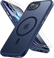 Vista 91 de Miracase - Funda magnética para iPhone 13 de 6.1 pulgadas (compatible con MagSafe) (con 2 protectores de pantalla), protección de grado militar