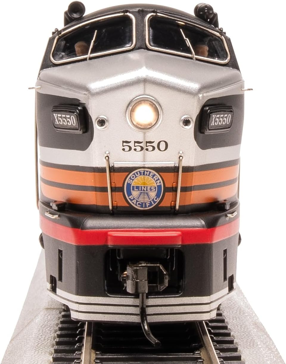 Broadway Limited 7708 RF-16 Sharknose A/B, SP 5550/5570, Black Widow Scheme, A-Unit Paragon4 Sound/DC/DCC, Unpowered B, HO Scale