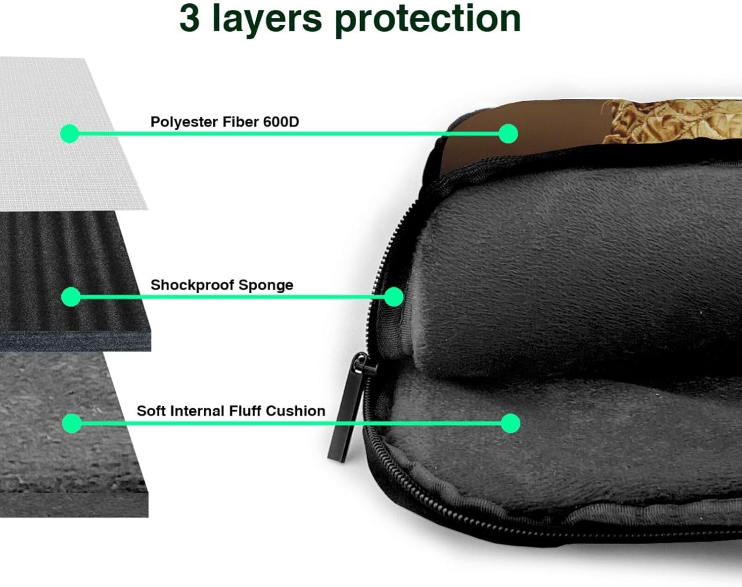 Gold Pineapple Print Laptop Tote Bag Travel Bag Business Computer Bag Work Bag for Men Women