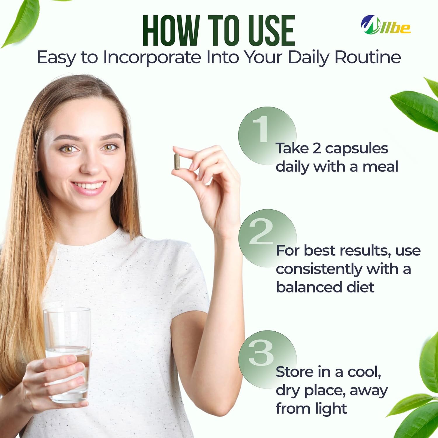 Allbe 220mg Green Tea Extract Capsules, 120mg Resveratrol & 90mg Grape Seed Extract with Viatmin E and Selenium, 4 Packs of 90 Antioxidant Support Capsules, Serving Size: 1 Capsule, 360 Days Supply