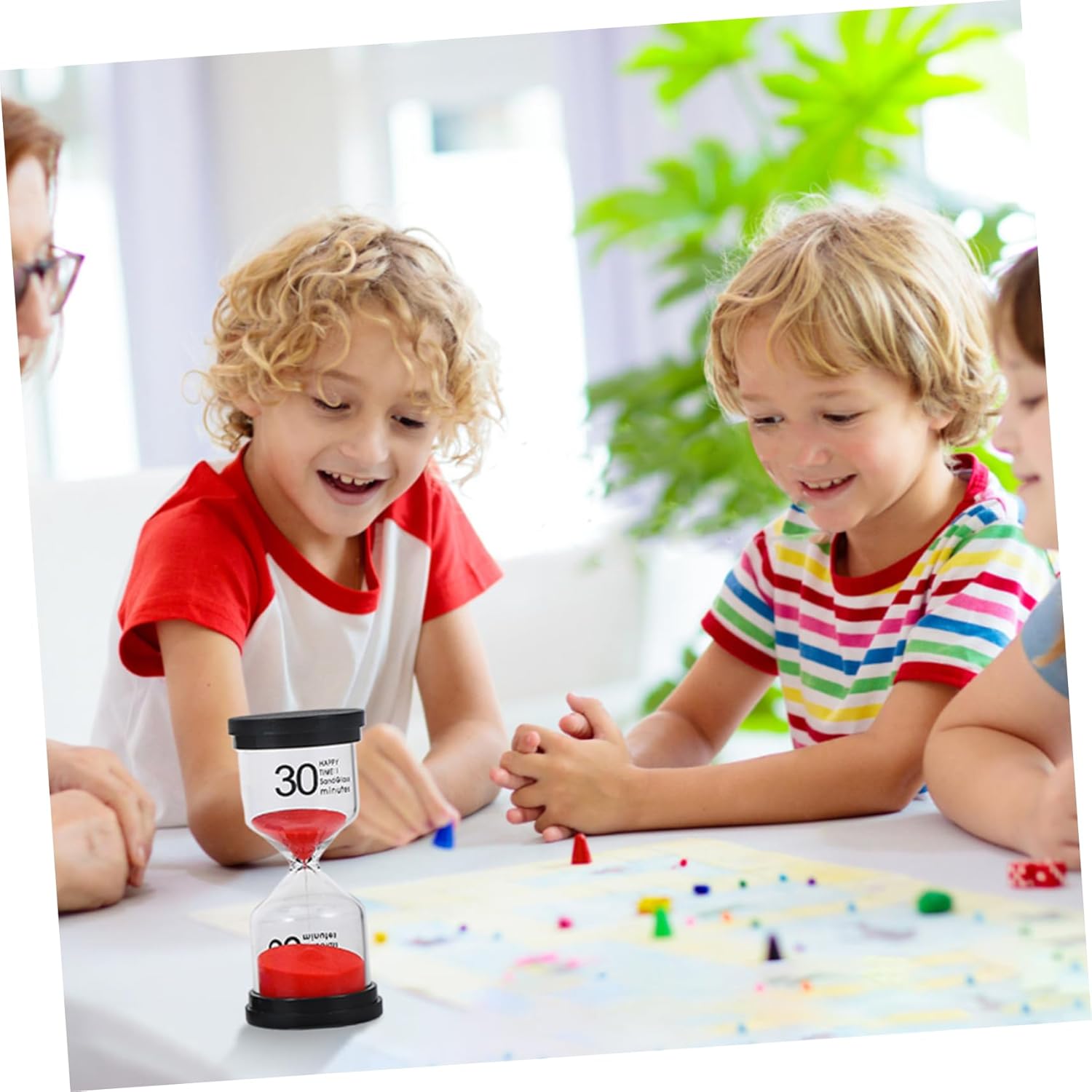 BESTonZON Sand Timer Set 6 Hourglasses Decorative Sand Clock for Home Office Time Management Tool