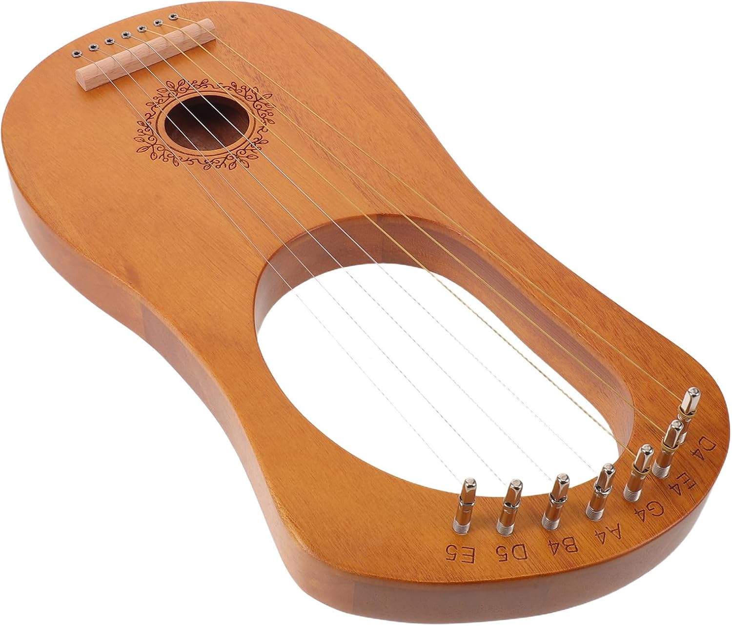 Gadpiparty -string Lyre Harp Portable Mini Harp for Learners with Tuning Wrench and Extra String Set, Wooden and Metal Construction, Friendly Learning Aid for Early Music Education