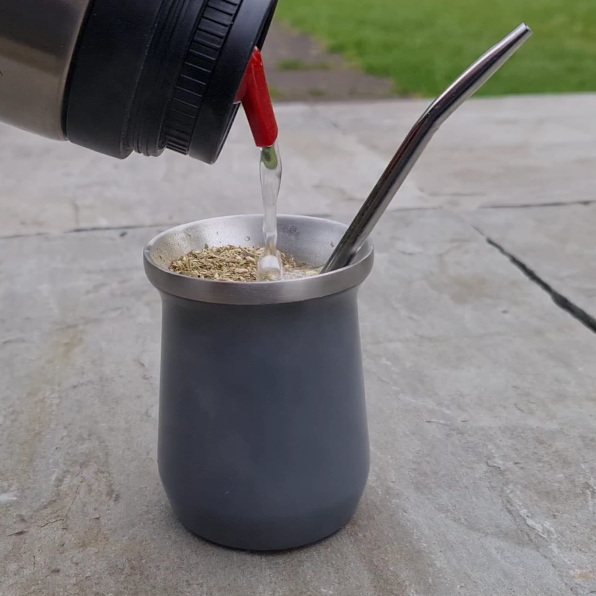 Kit Yerba Mate Con Coppa Termica E Bombilla - Acciaio Inox, Facile Da Pulire - Foto 3