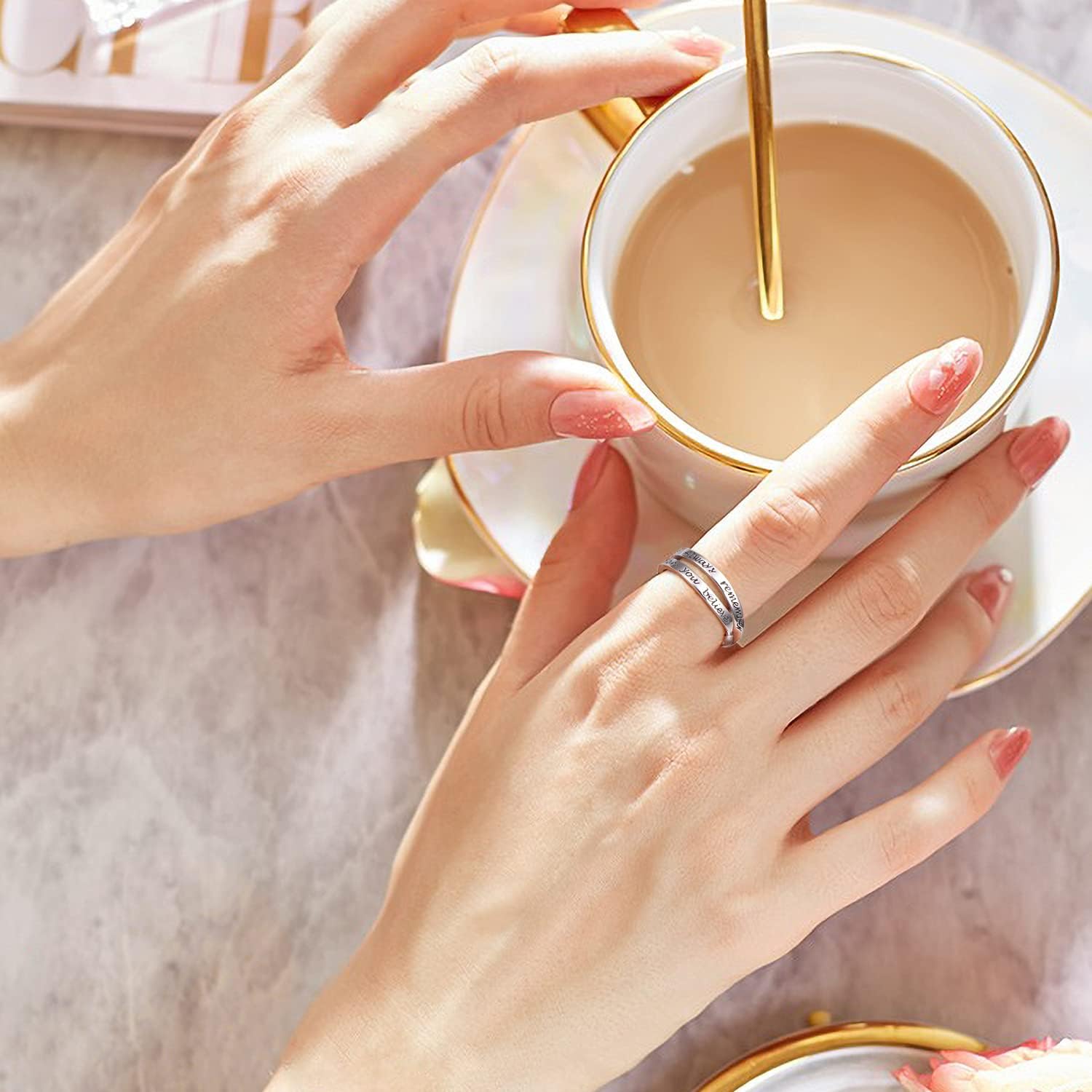 925 Sterling Silver Inspirational Ring I am Enough Kenya Ubuy