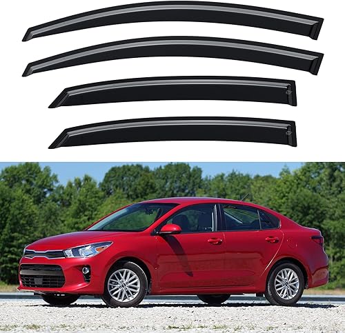 Miniatura 142 de Visores protectores de lluvia para ventana, deflectores de viento de canal exterior