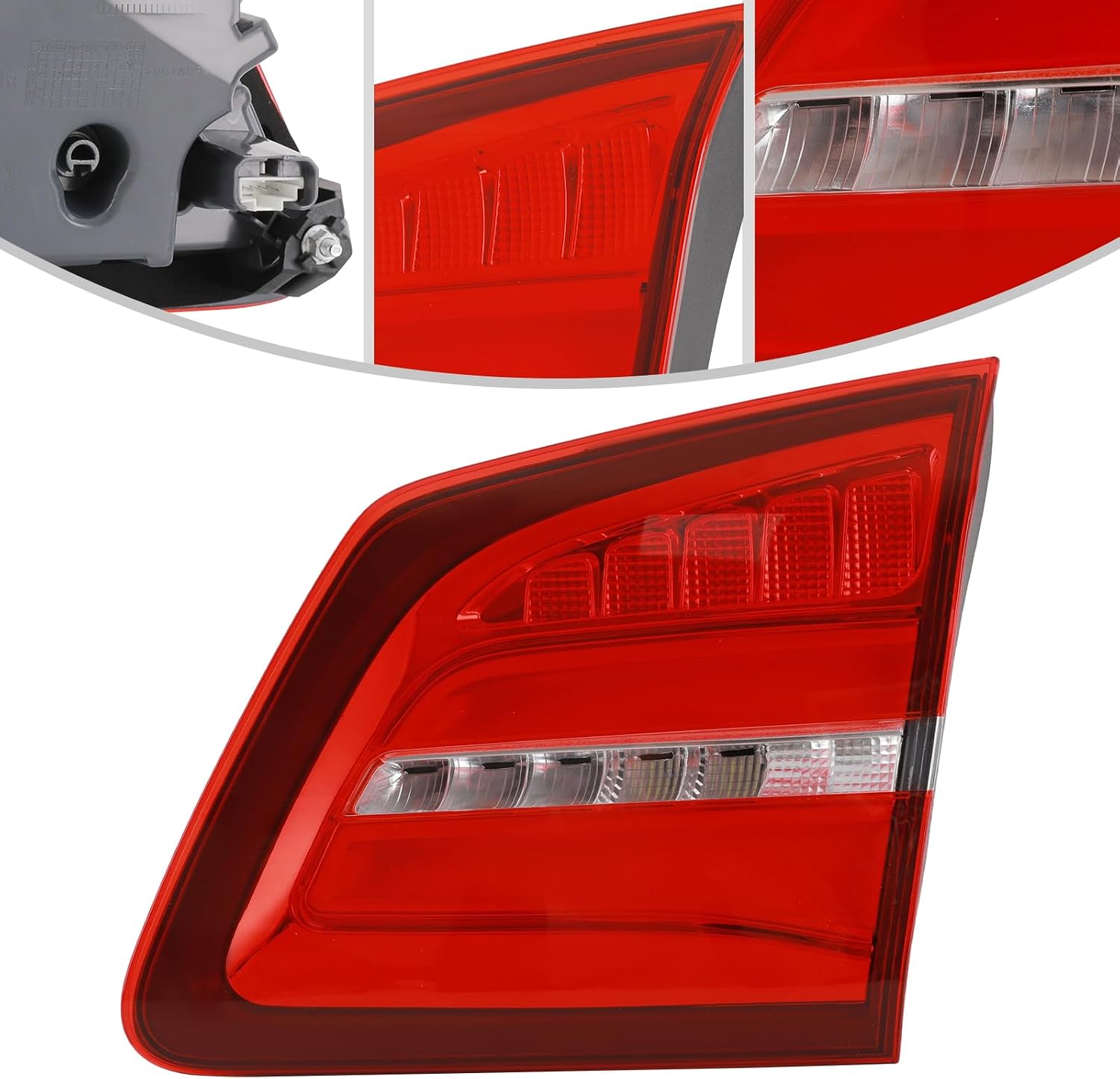 LYNICESHOP LED Tail Light Assembly for 2017-2019 Mercedes-Benz GLS450 GLS550 GLS63 AMG, Right Passenger Side Inner & OE 1669066402 (Right Inner Tail Light)
