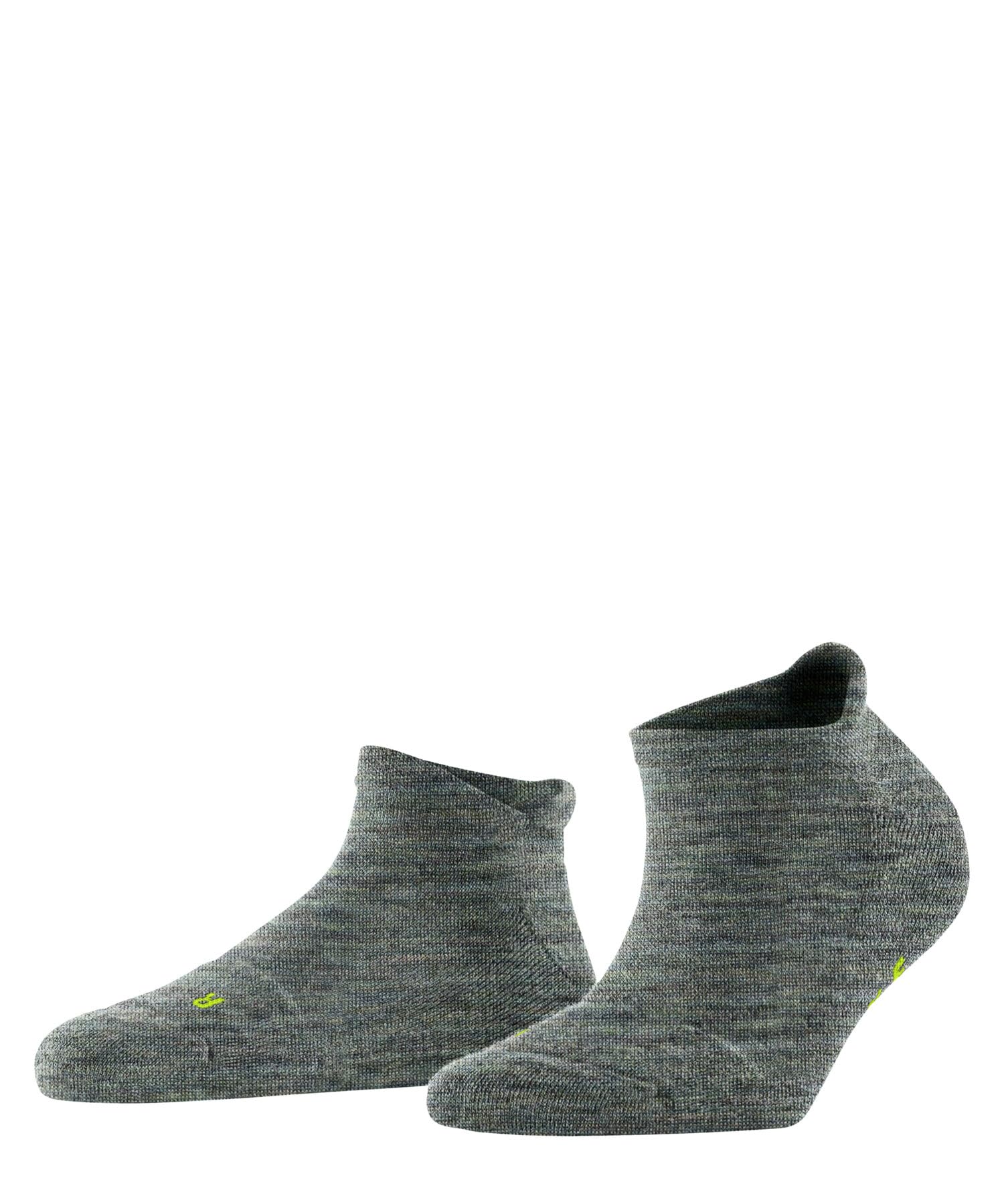 FALKE Women's Keep Warm W Sn Wool Low-Cut Plain 1 Pair Trainer Socks, Blue Smoke 6333, 2.5-3.5