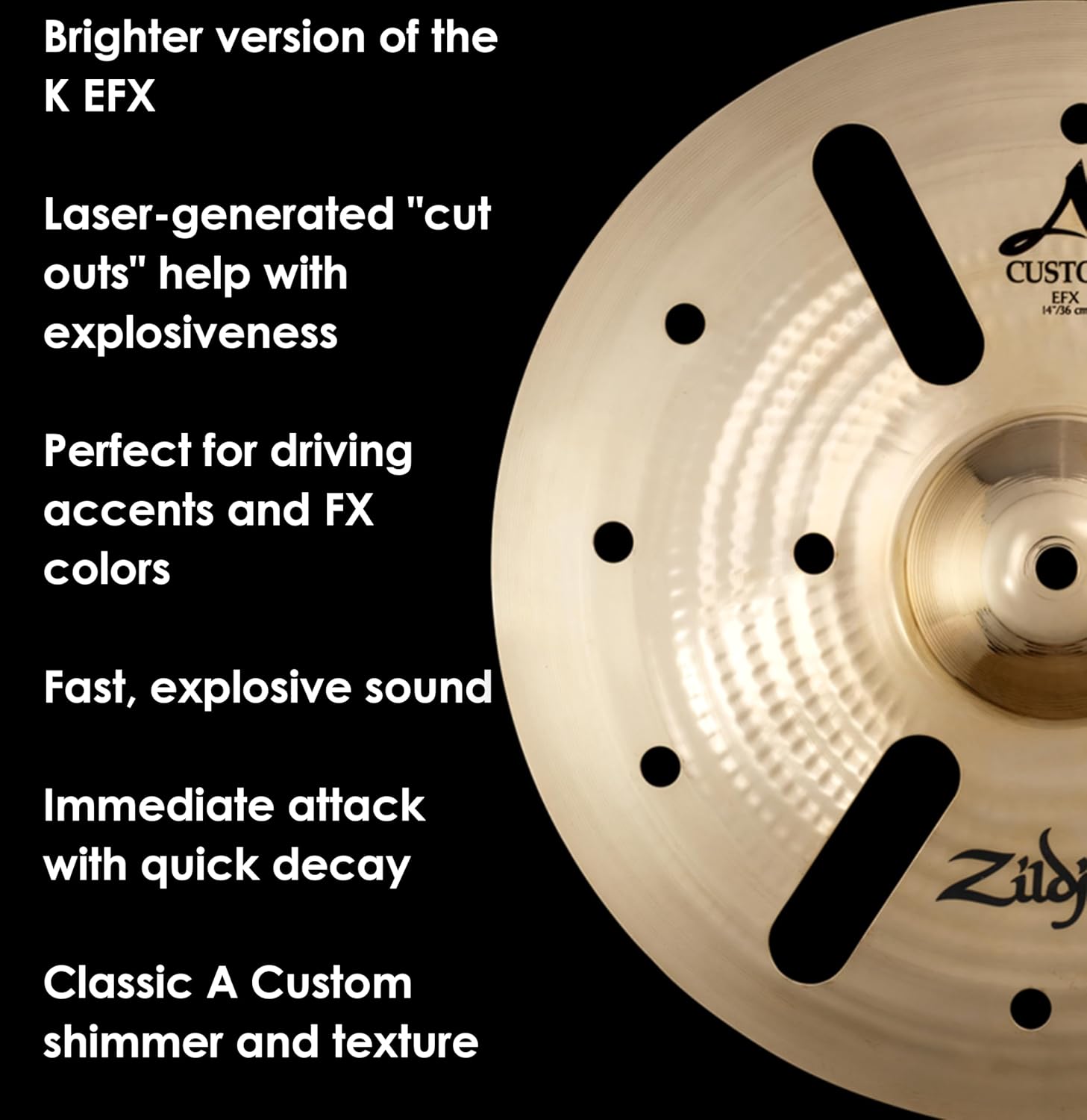 Zildjian A Custom EFX Crash - 14 Inches