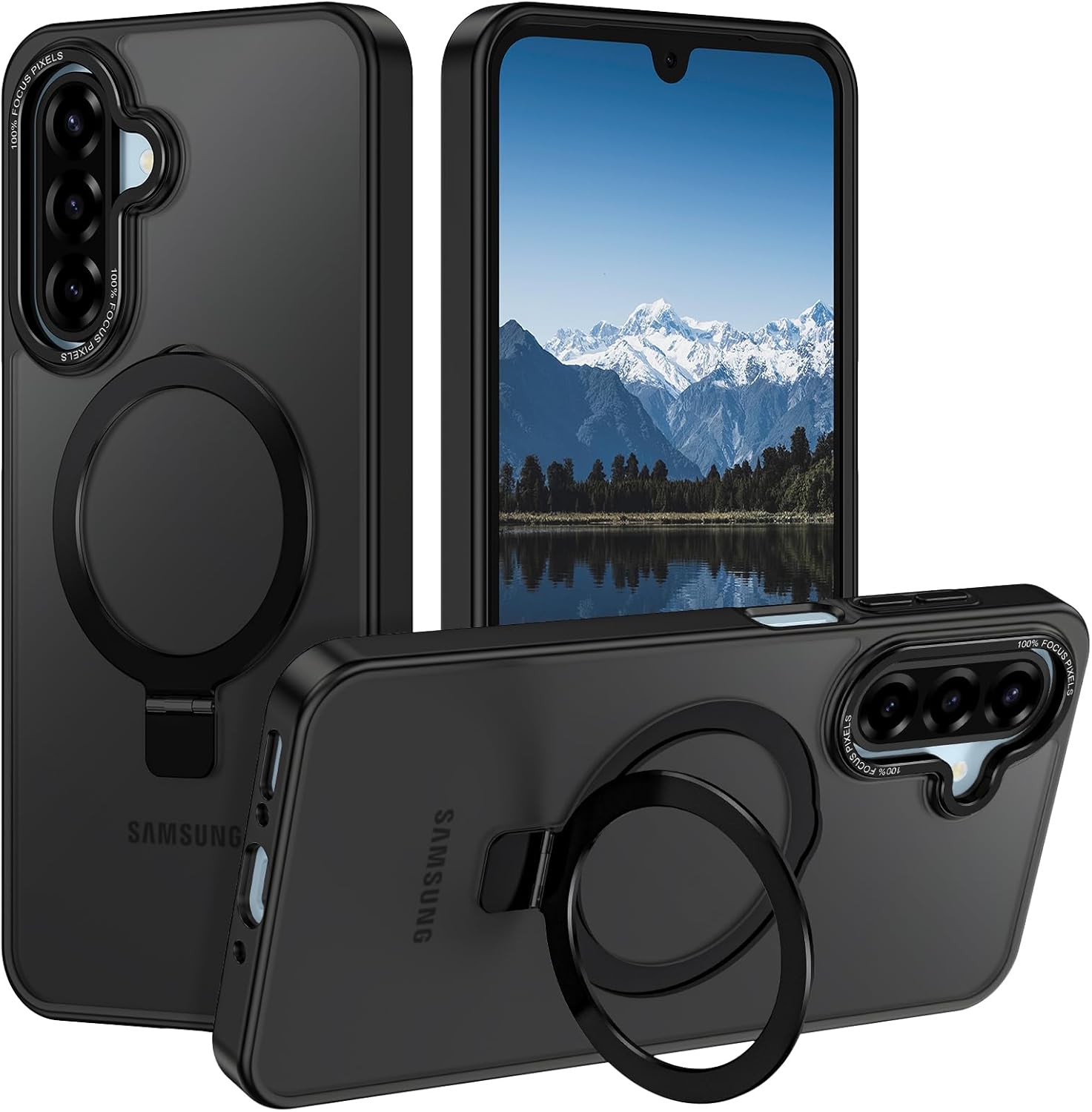 For Samsung Galaxy A17 Case,with Magnetic Invisible Stand [Military Drop Protection...