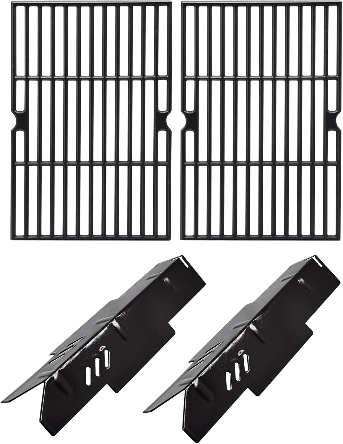Adviace Grill Replacement Parts for Dyna Glo DGF350CSP DGF350CSP-D 2 Burner Grill Models, Replacement for Dyna Glo Heat Tent DGF350CSP, Replacement for Dyna-Glo DGF350CSP Grates
