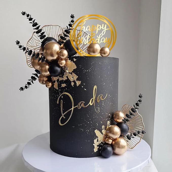 Decorazioni per torte con palline verdi salvia dorate Decorazioni per torte con palline verdi Boho Matrimonio Baby Shower Toppers per torte Fornure per feste di compleanno  15