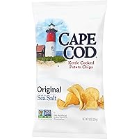 Vista 6 de Cape Cod Papas fritas, papas fritas cocidas en hervidor original, 8 onzas