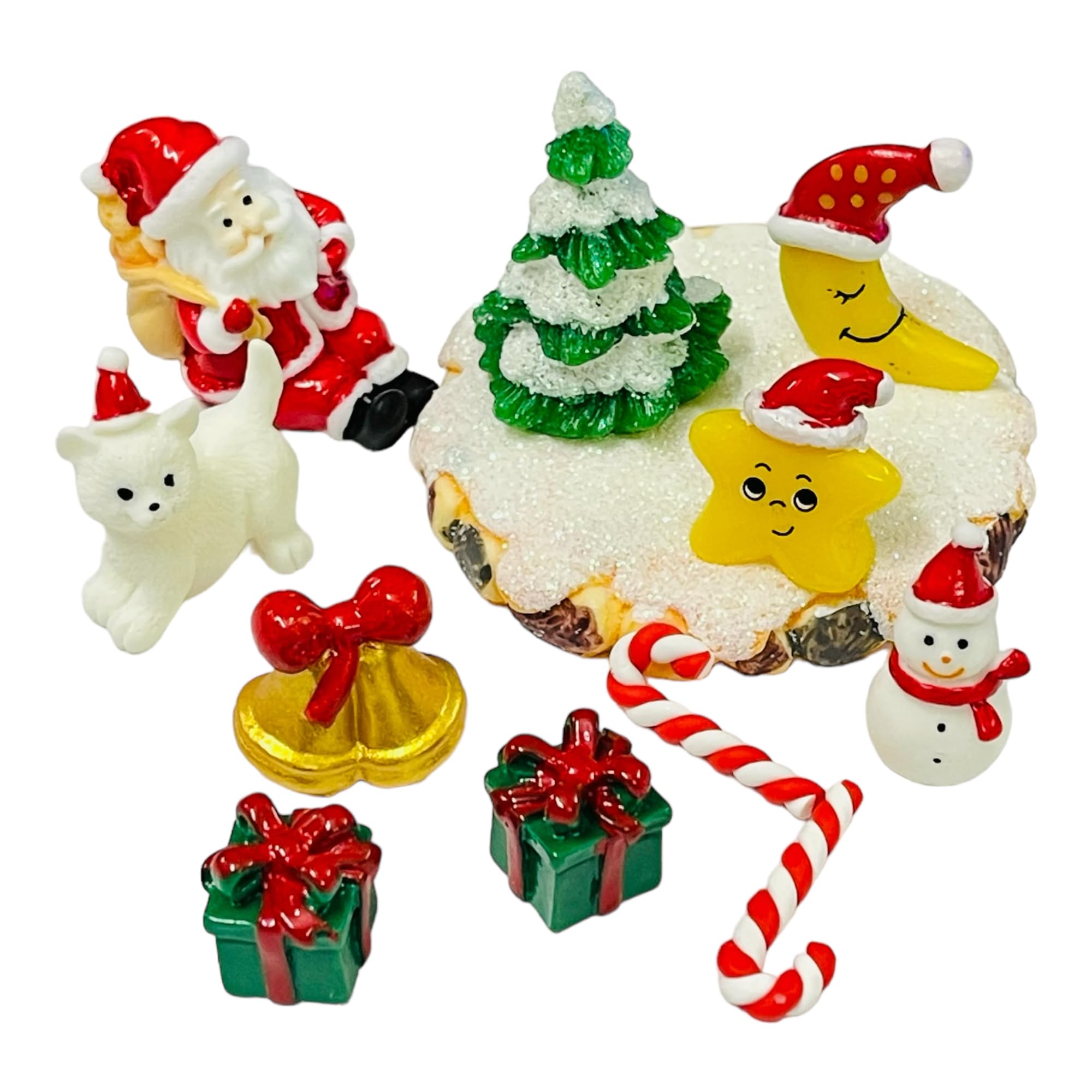 SAHAYA Resin Christmas Theme Miniature Decoration Santa Figurines Multi Color for Dollhouses/Plant Decor/Craft Work Pack of 12 pcs (B09HMSQ4SS) Amazon Price History, Amazon Price Tracker