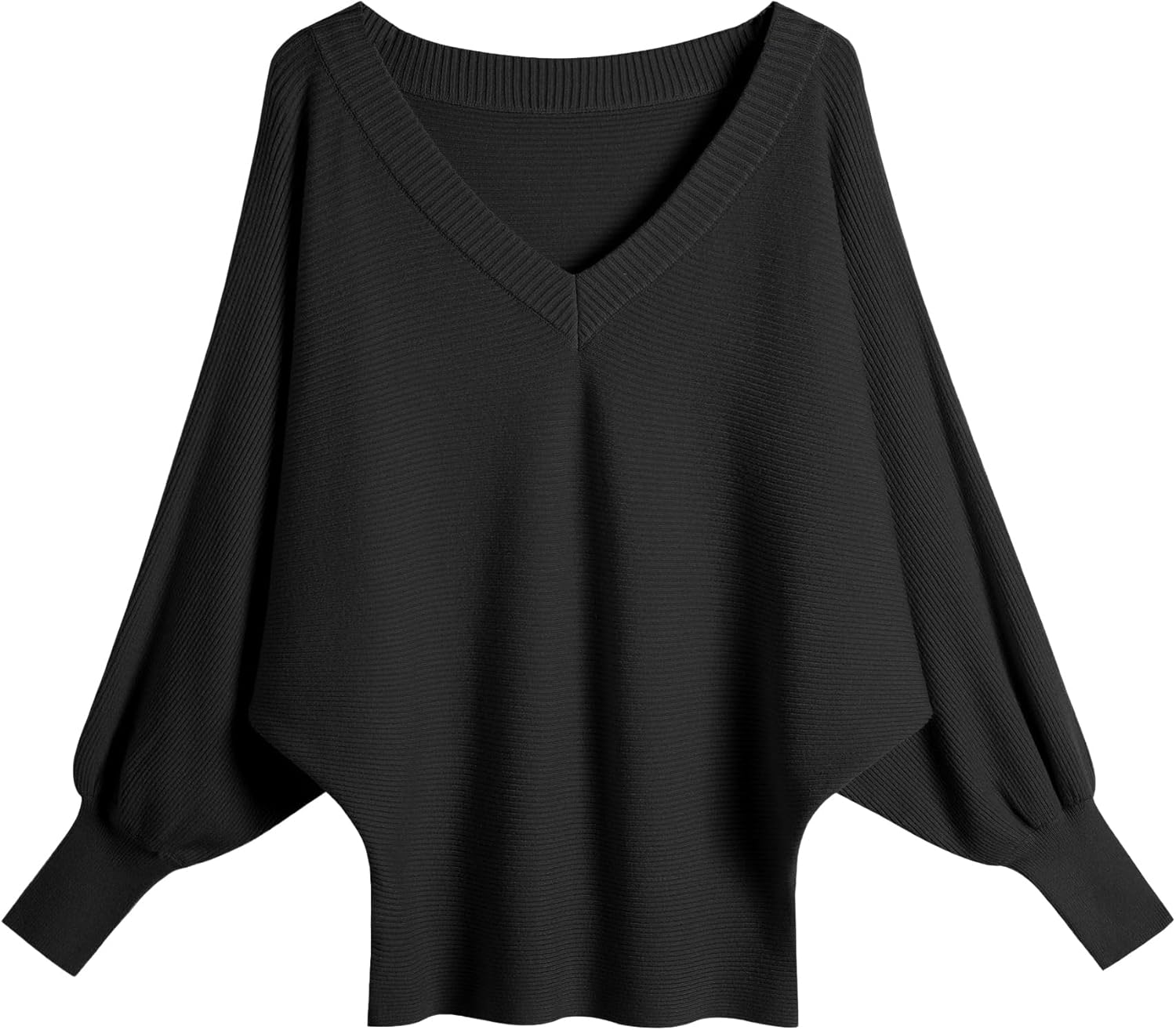 Women's Oversized V Neck Fuzzy Sweaters 2025 Casual Loose Long Sleeve Chunky Knit Pullover Jumper Tops - Image 7