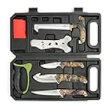 Mossy Oak Hunting Field Dressing Kit - Portable Butcher Game Processor Set (8-Piece)