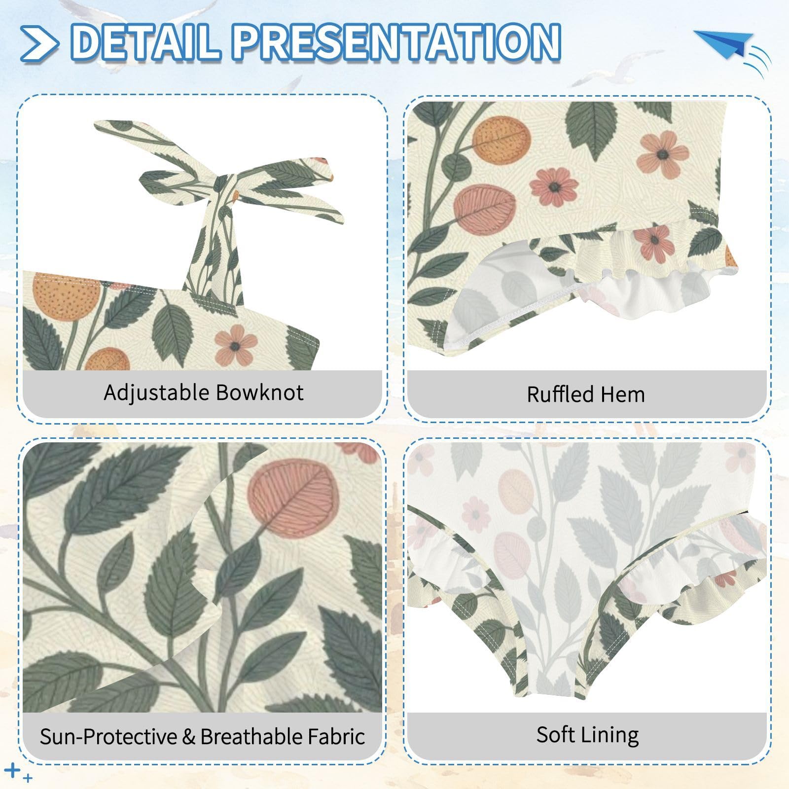 FRODOTGV Costume intero ad asciugatura rapida, costume da bagno per piscina, spiaggia, surf, per bambine