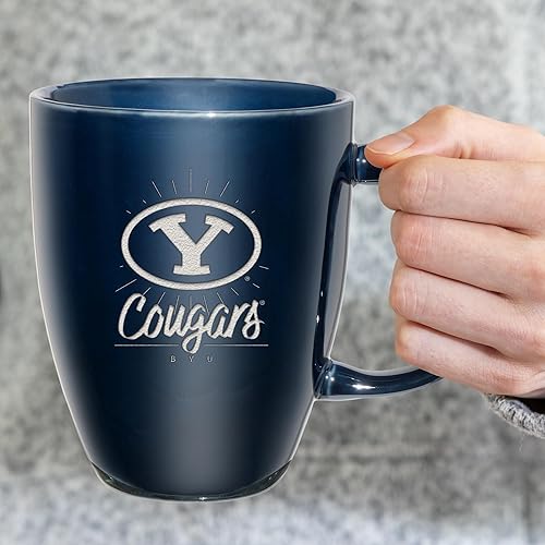 Vista 580 de Rico Industries NCAA - Taza de cerámica con grabado láser, 18 onzas, café y té