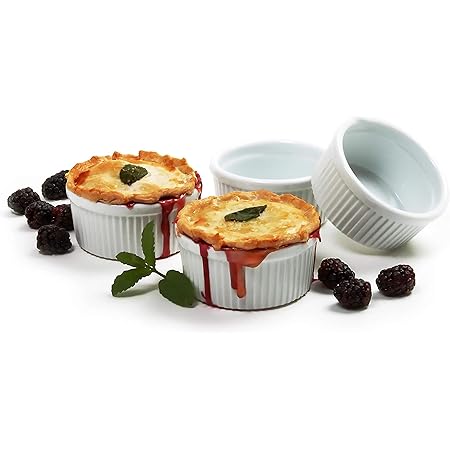 Norpro 8oz/240ml Porcelain Ramekins, Set of 4