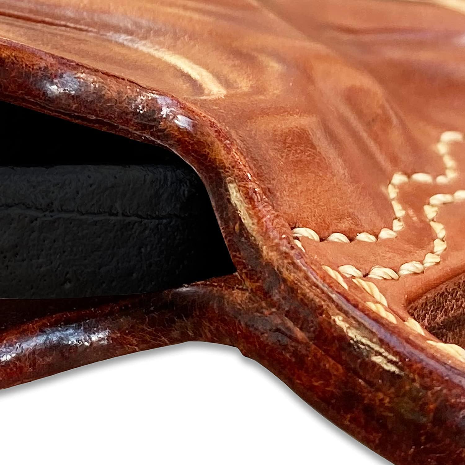 Masc Premium Leather OWB Pancake Holster Open Top Fits Chief's .38 Special 2” BBL, Right Hand Draw Brown Color #5056#
