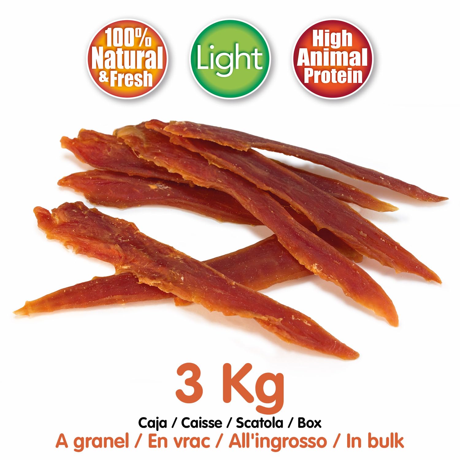 ARQUIVET - Filete de Pato (A Granel - 3 Kg) - Snacks Naturales para Perros