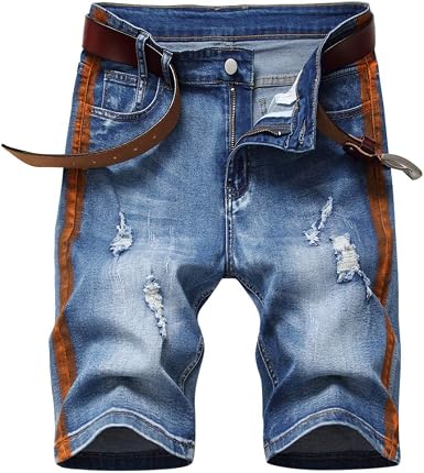 Amazon.com: SSYongxia - Pantalones cortos de mezclilla con agujero roto  para hombre, Vaqueros cortos, 34, Marrón : Ropa, Zapatos y Joyería
