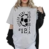 Personalized Soccer Nana Shirts for Women, Soccer Nana T Shirt, Soccer Game Day Shirt, Personalized Soccer Gifts for Grandma