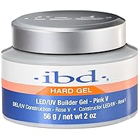 Vista 4 de IBD Gel duro LED/UV, gel constructor, rosa II, 0.5 oz