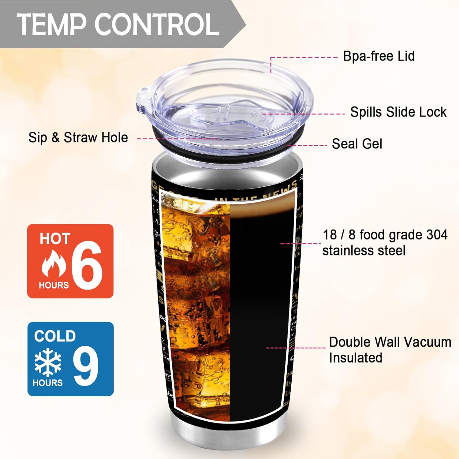 70th Birthday Gifts for Women Men, 1956 Birthday Tumbler 20oz, 70 Year Old Birthday Gifts, Best Gifts for 70 Year Old Women Men, 1956 Birthday Stainless Steel Tumbler 20oz - Image 5