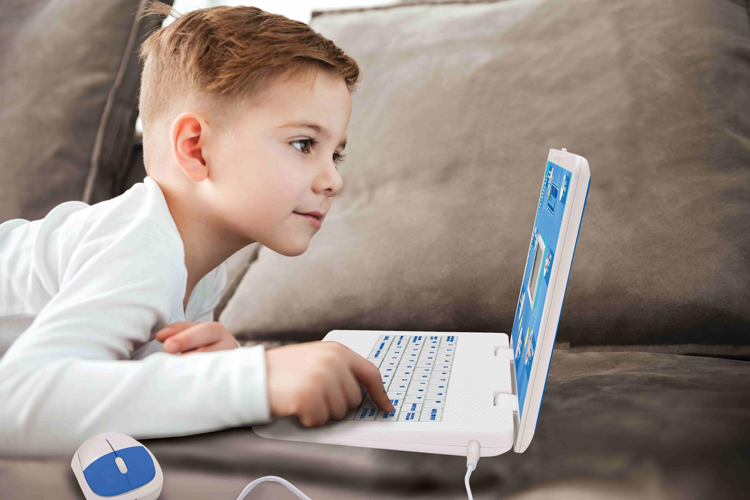 LEXIBOOK, Educational and Bilingual Laptop French/English, Toy for Children with 124 Activities to Learn Mathematics - Image 4