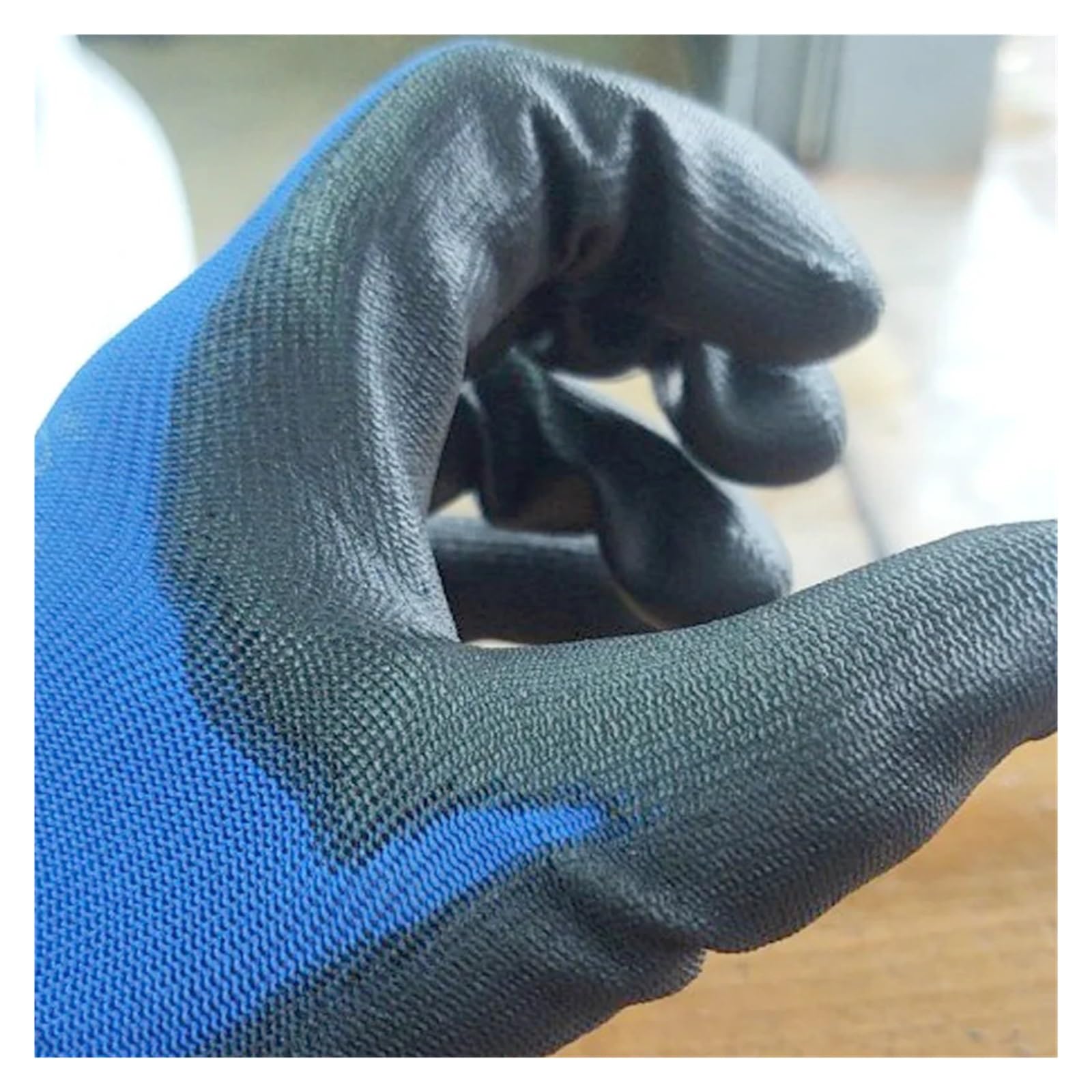 Gants De Coupe 12 Paires De Gants De Protection De Travail Flexibles en Nylon Ou Polyester, Fournitures De Sécurité Professionnelles Confortablement Adapté(XL)