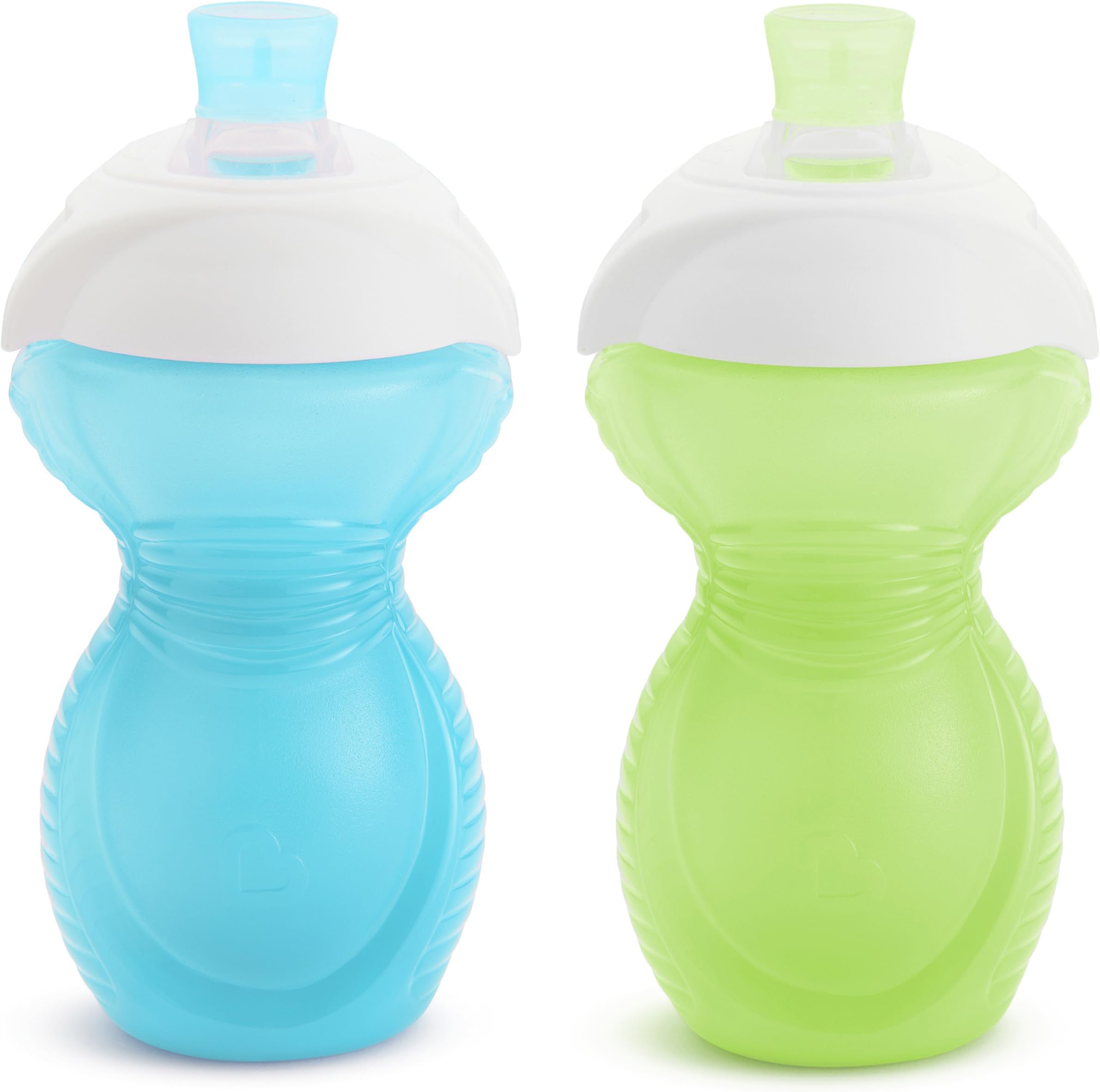 Munchkin Click Lock Bite Proof Sippy Cup, Blue/Green, 9 Ounce, 2 Count