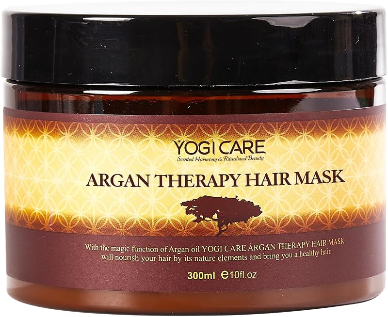 Moroccan Argan Oil Hair Mask Deep Moisturizing & Nourishing Treatment for Dry, Damaged, Frizzy Hair – Enriched with Vitamin E, Antioxidants, & Fatty Acids – 300ml/10.15 oz