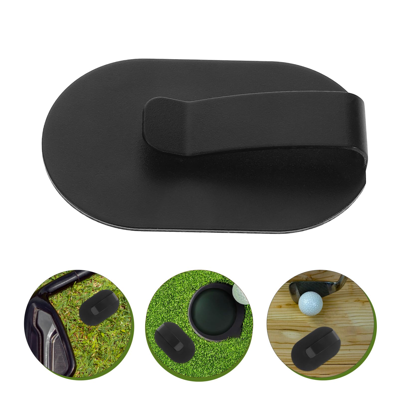 Magnetischer Entfernungsmesser Gürtelhalter 2 Stück Schwarz | Stahl und Silikon, für Gürtel und Tasche, 2stücke, Tragbare Klemme für Golf Entfernungsmesser