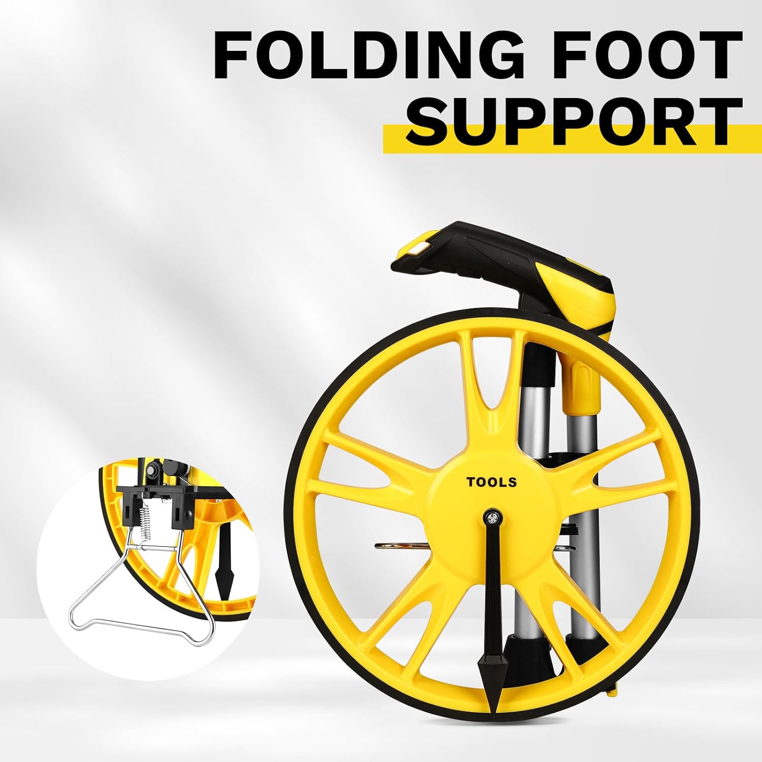Measuring Wheel: DEKOPRO 12 Inch Measure Wheel in Feet, 99,999Ft Measuring Wheels One Key to Reset, Portable Wheel Measurement Roller with Storage Bag