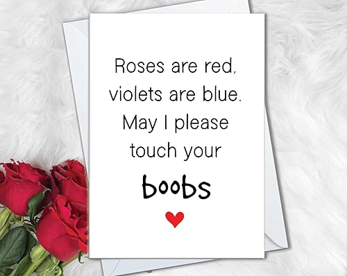 Miniatura 2 de The Cardtel  Divertida tarjeta del día de San Valentín para mujeres y ella, tarjeta humorística de San Valentín para novia, esposa, tarjeta