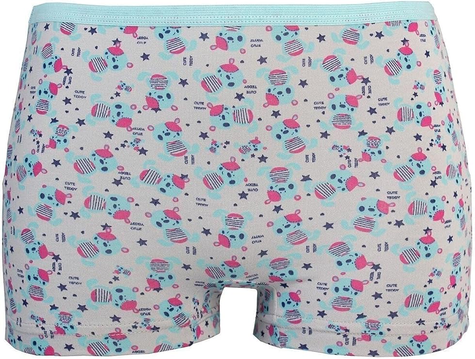 Kız Çocuk Desenli 6'lı Boxer Şort Seti Desenli 6 Lı Boxer Şort