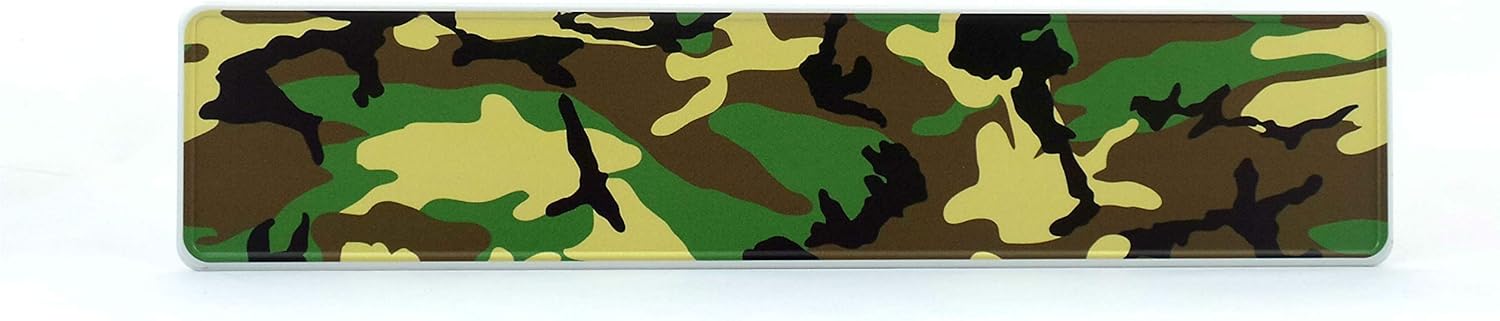 Military Camouflage US USA Euro European License Plate Number Plate Embossed Custom